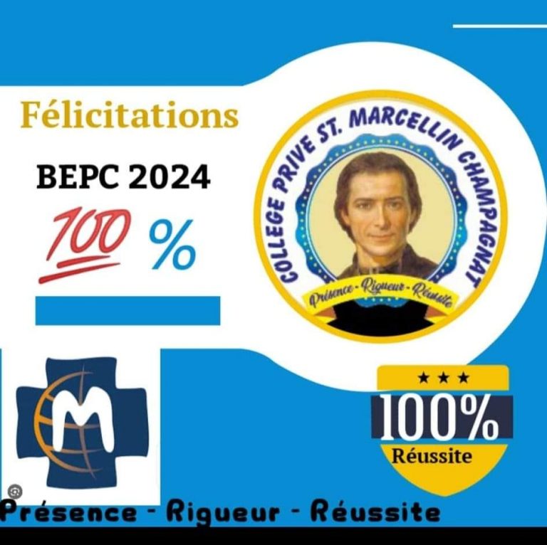 100% BEPC valider par nos élèves. à cet effet, nous rendons grâce à Dieu et remercions le personnel enseignant et administratif pour le travail bien abattu.